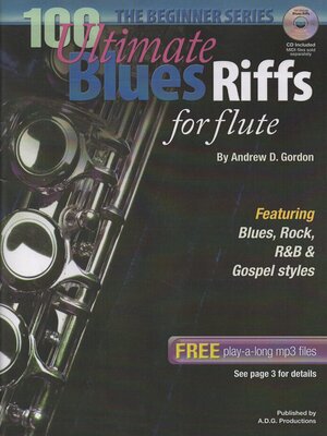 cover image of 100 Ultimate Blues Riffs for Flute Beginner Series